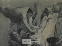 Afb. "la descente de croix" naar rubens 62x76cm - afbeelding 3 van  3