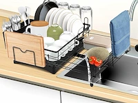 Afdruiprek voor servies met afdruipbak - afbeelding 1 van  4