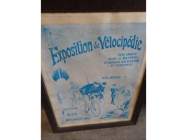 Affiche lus exposition velocipède - afbeelding 1 van  2