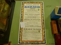 Affiche van de kermis in serskamp