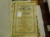 Affiche van de kermis in serskamp