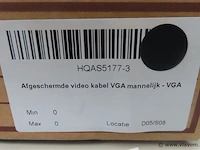 Afgeschermde video kabel vga mannelijk - afbeelding 2 van  2