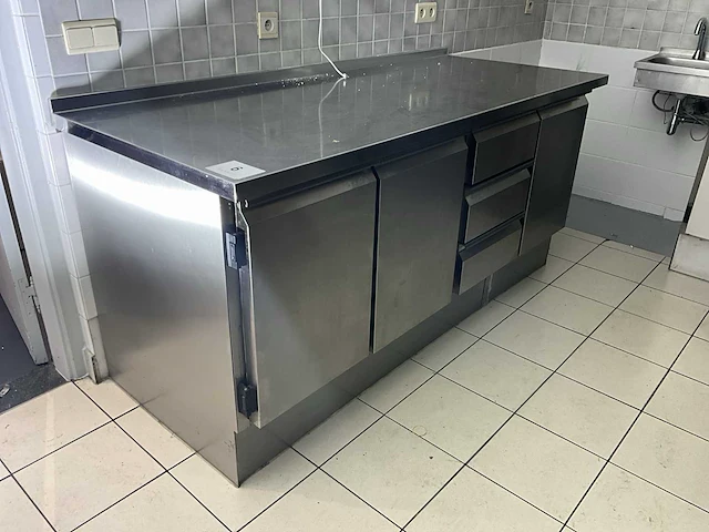 Afinox 3-deurs rvs werktafel - afbeelding 1 van  5