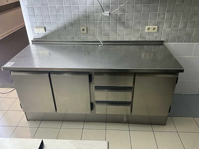 Afinox 3-deurs rvs werktafel - afbeelding 2 van  5
