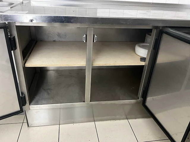 Afinox 4-deurs rvs werktafel - afbeelding 2 van  3