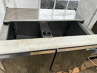 Afinox gekoelde werkbank / saladette – 2 deuren – rvs – 230v - afbeelding 4 van  11