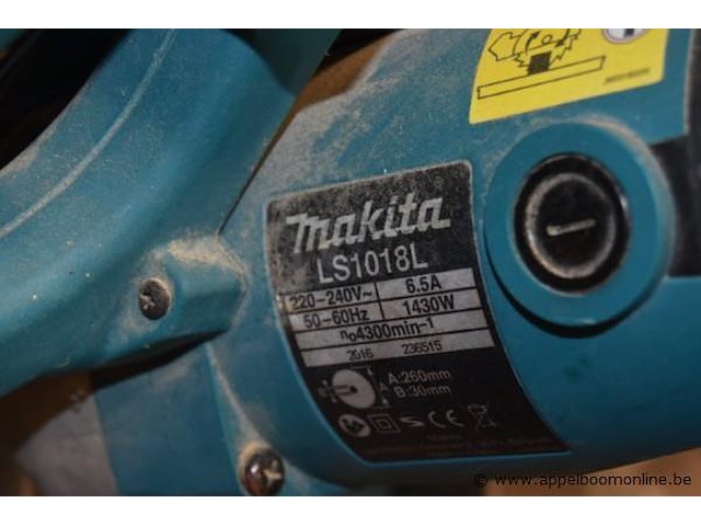 Afkortcirkelzaagmachine makita, type ls1018l - afbeelding 2 van  2