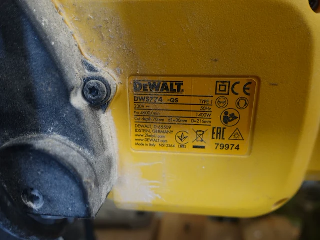 Afkortzaag dewalt - afbeelding 3 van  3