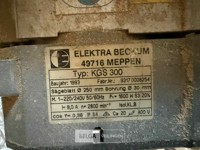 Afkortzaag elektra beckum - afbeelding 4 van  4