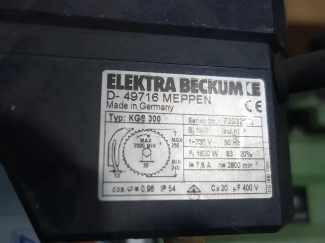 Afkortzaag elektra beckum - afbeelding 5 van  6