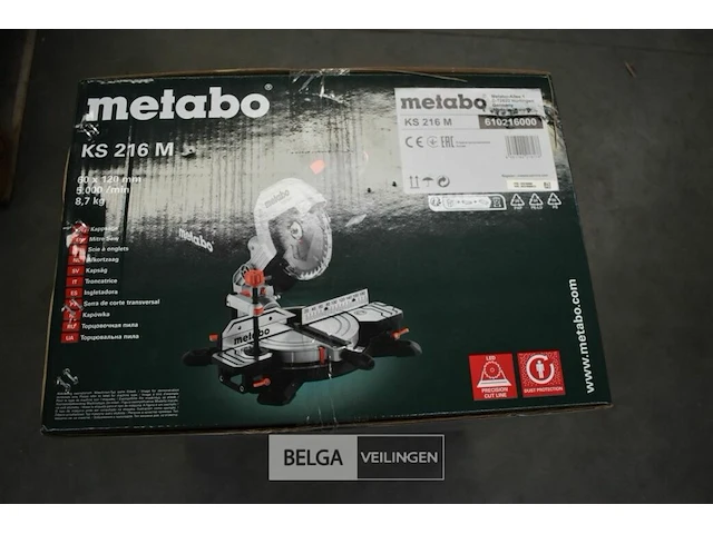 Afkortzaag metabo ks 216m - afbeelding 3 van  4