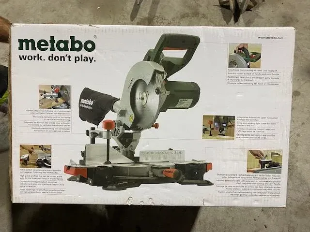 Afkortzaag metabo - afbeelding 1 van  2