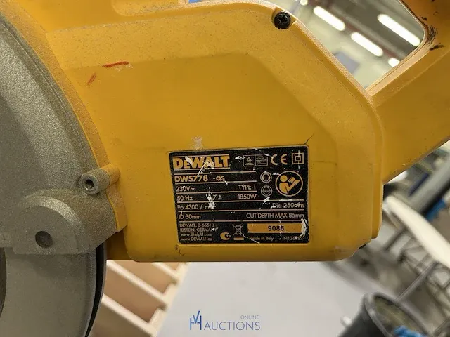 Afkortzaagmachine dewalt - afbeelding 3 van  3
