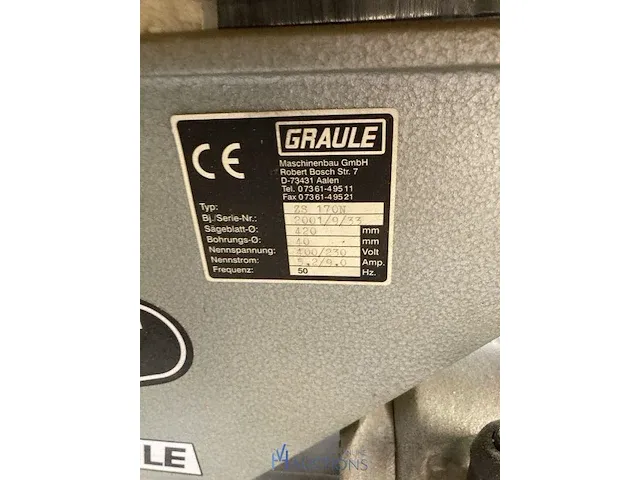 Afkortzaagmachine graule - afbeelding 4 van  4