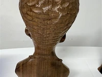 Afrikaans hoofd - hout - afbeelding 3 van  3