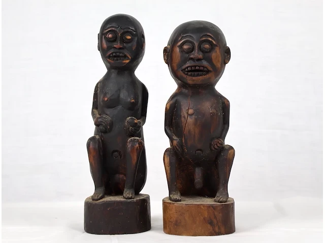Afrikaanse beeld (x2) - afbeelding 1 van  5