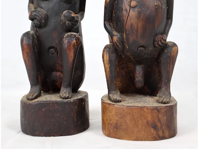 Afrikaanse beeld (x2) - afbeelding 3 van  5
