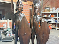 Afrikaanse beelden (koppel) - afbeelding 2 van  4