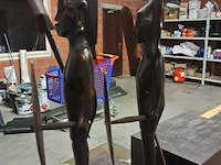 Afrikaanse beelden (koppel) - afbeelding 3 van  4