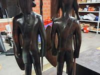 Afrikaanse beelden (koppel) - afbeelding 4 van  4