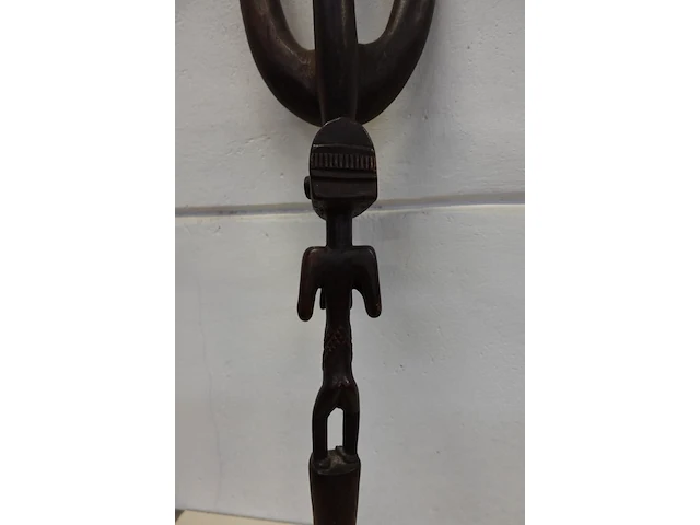 Afrikaanse houten scepter - afbeelding 4 van  4