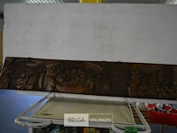 Afrikaanse houtsnijwerk 155x30cm - afbeelding 1 van  5