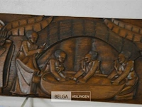 Afrikaanse houtsnijwerk 155x30cm - afbeelding 4 van  5