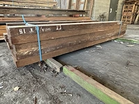 Afrormosia balken - lengtes +/- 3200mm - 3600mm - afbeelding 3 van  3