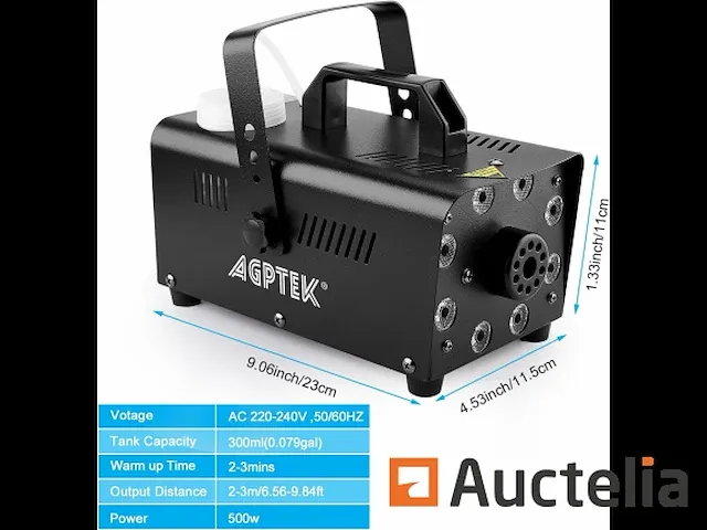 Afstandsbediening rookmachine met 13 led-lamps - afbeelding 3 van  6