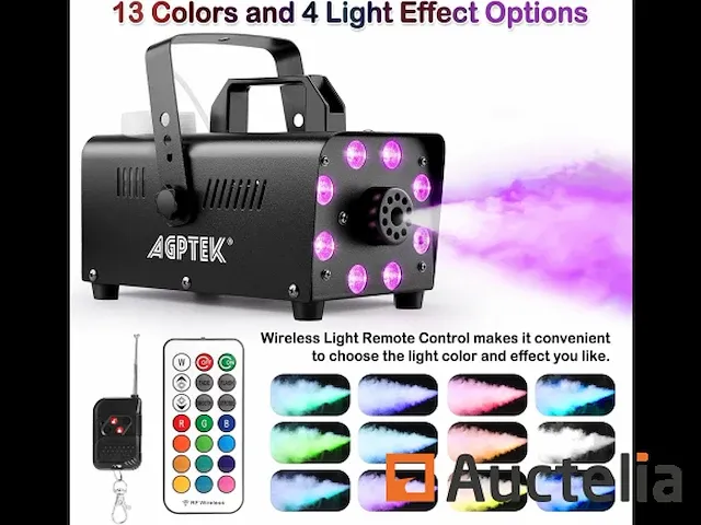 Afstandsbediening rookmachine met 13 led-lamps - afbeelding 6 van  6