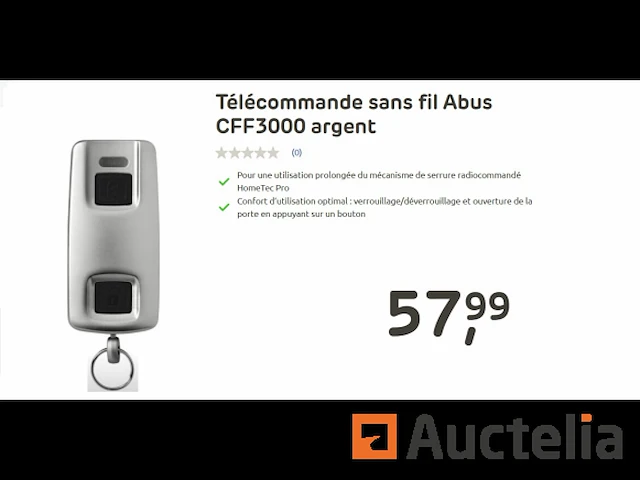 Afstandsbediening voor abus cff3000 deur - afbeelding 1 van  2