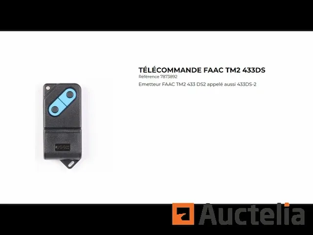 Afstandsbediening voor faac tm2 433 ds gate - afbeelding 1 van  1