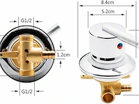 Afuder douchecabine mixer warm koud water mengkraan - afbeelding 2 van  3