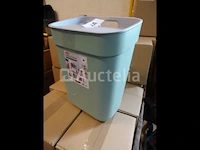 Afvalbak - 10 liter - groen/grijs curver - afbeelding 2 van  2