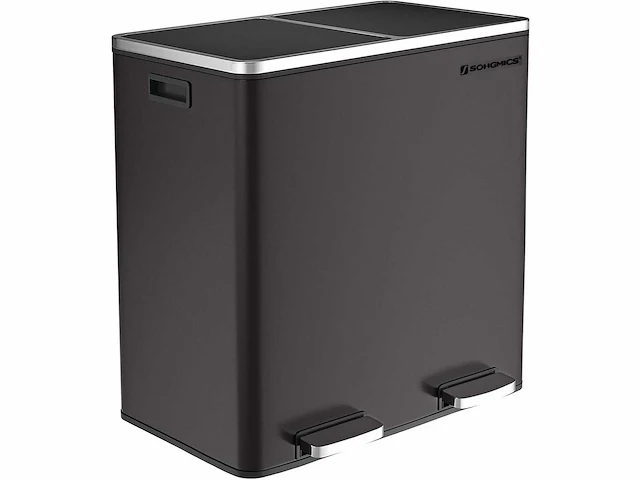 Afvalbak met dubbel compartiment 2 x 30l - afbeelding 4 van  8