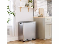 Afvalbak met dubbel compartiment 2 x 30l - afbeelding 6 van  10