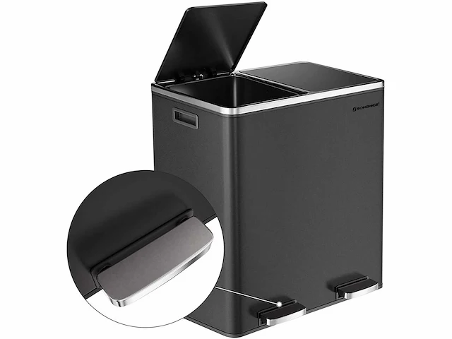 Afvalbak met dubbel compartiment 2 x 30l - afbeelding 7 van  8