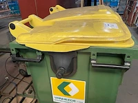 Afvalcontainer op wielen met inhoud - afbeelding 2 van  6