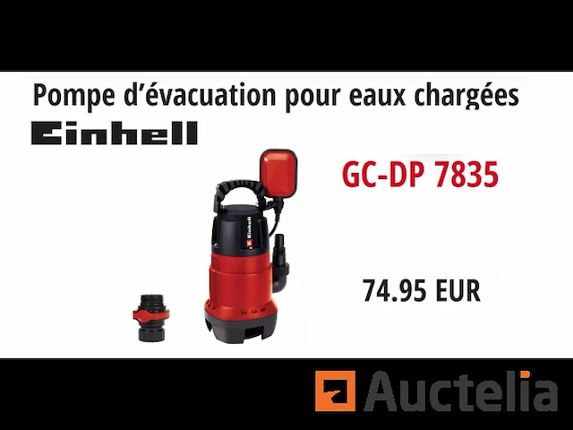 Afvalwaterpomp einhell gc-dp 7835 - afbeelding 1 van  2