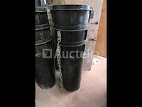 Afvoergoten op de bouwplaats Afvoergoten op de bouwplaats