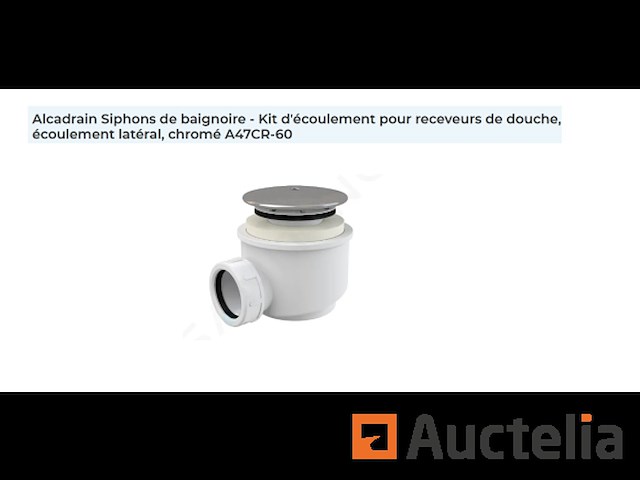 Afvoerkit voor chromen douchebakken a47cr-60 - afbeelding 1 van  1