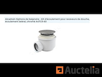 Afvoerkit voor chromen douchebakken a47cr-60 - afbeelding 1 van  1