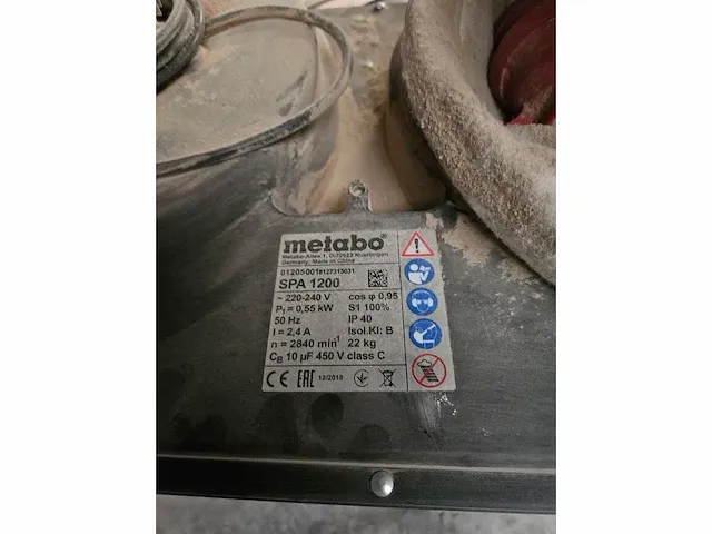 Afzuigapparaat metabo spa 1200 - afbeelding 2 van  7
