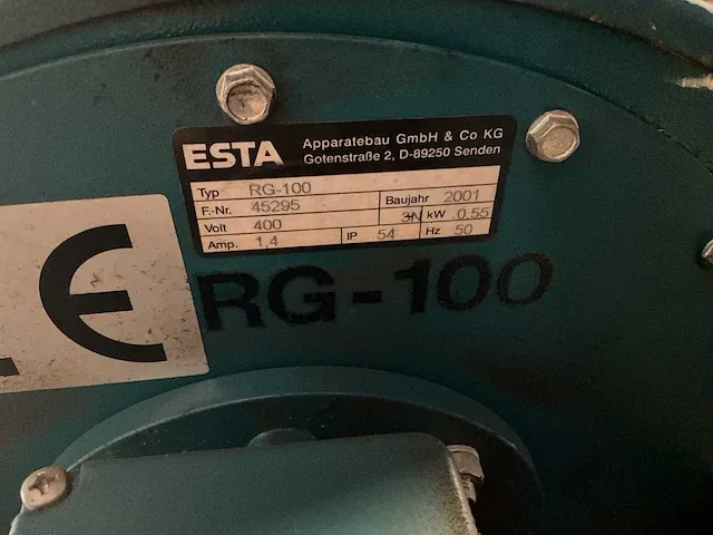 Afzuigsysteem esta rg-100 - afbeelding 4 van  7