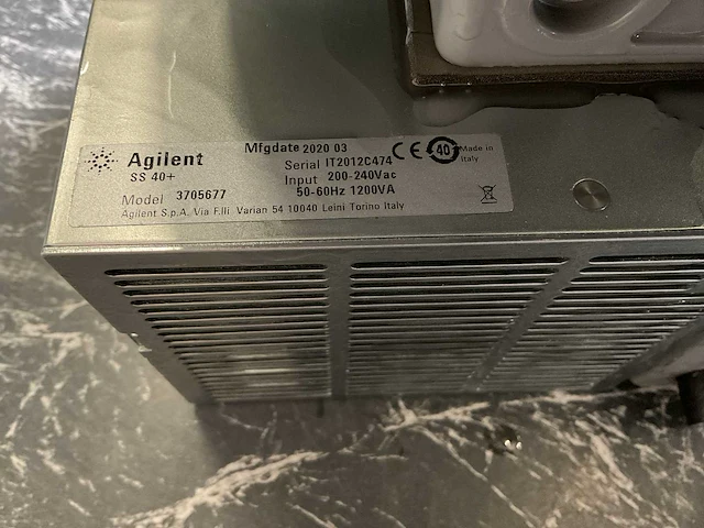 Agilent ss 40+ vacuümpomp - afbeelding 6 van  9