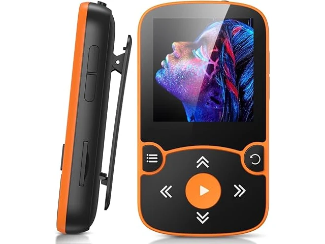 Agptek mp3 player 64gb naranja - afbeelding 1 van  3