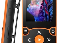 Agptek mp3 player 64gb naranja - afbeelding 1 van  3