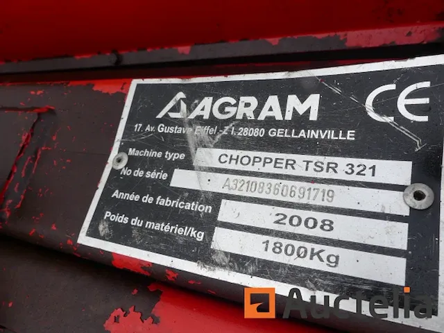 Agram chopper tsr 321 hamermolen - afbeelding 6 van  10