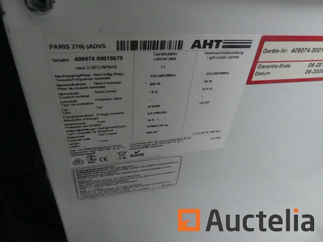 Aht b825n 2-schuifdeur diepvrieskist - afbeelding 1 van  5