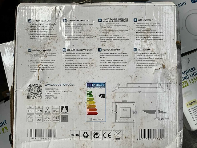 Aigostar led inbouwverlichting (8x) - afbeelding 2 van  2
